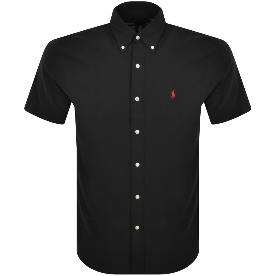 Ralph Lauren Short Sleeve Shirt Black | Mainline Menswear